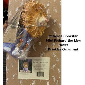 Patience Brewster Mini Richard the Lion Heart Krinkles Ornament